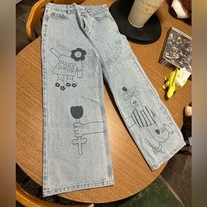 Straight leg Kina and Tam jeans